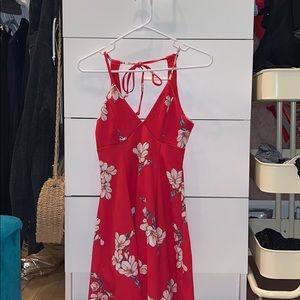 Red Floral Dress